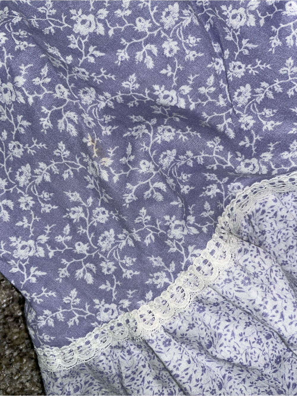 Vintage JCPenney Fashions Lilac Floral Skirt Button Front Women’s Size 5 - Picture 6 of 6